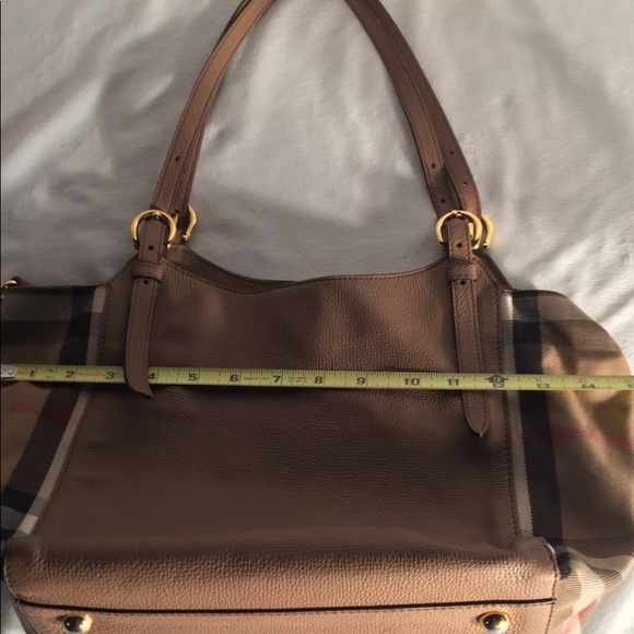 Burberry Authentic Tote Small Canter Leather Tan Handbag Itcf-10sca Italy. - Picture 3 of 13